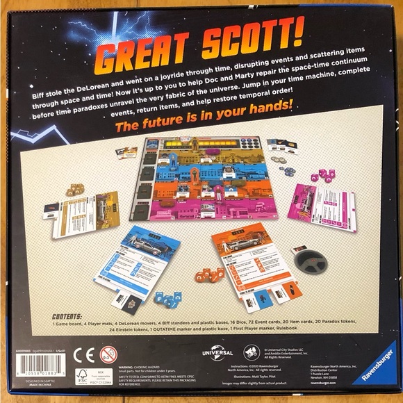 Back To The Future Game - Dice Through Time➡️ Ravensburger Board Game. - Picture 2 of 8